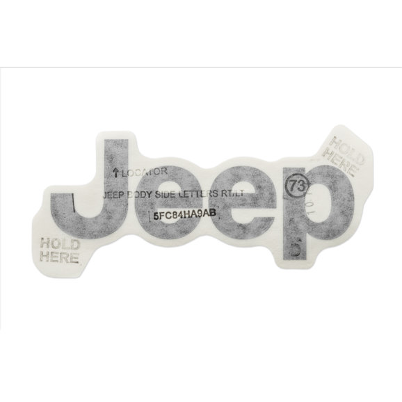 Mopar Jeep Lettering for 9706 Jeep Wrangler TJ & Unlimited Quadratec